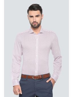 Louis Philippe - White Cotton Full Sleeves Shirt