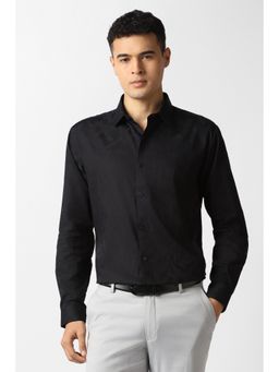 Van Heusen - Black Cotton Full Sleeves Shirt