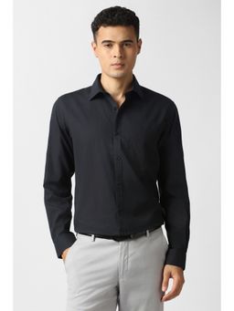 Van Heusen - Black Cotton Full Sleeves Shirt