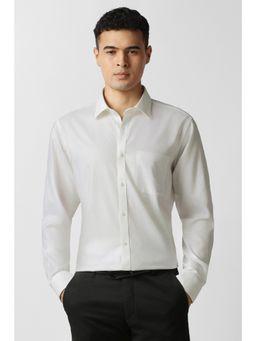 Van Heusen - White Cotton Full Sleeves Shirt