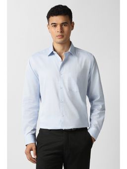 Van Heusen - Blue Cotton Full Sleeves Shirt