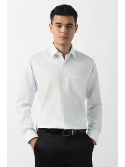 Van Heusen - White Cotton Full Sleeves Shirt