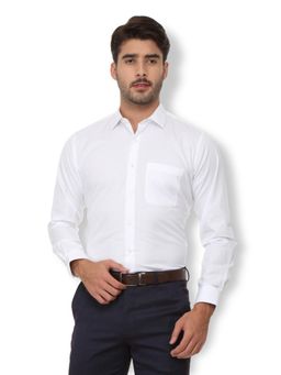 Van Heusen - White Cotton Full Sleeves Shirt
