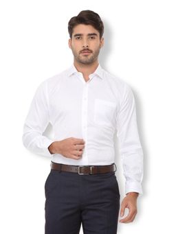 Van Heusen - White Cotton Full Sleeves Shirt