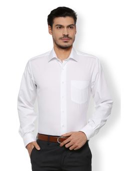 Van Heusen - White Cotton Full Sleeves Shirt