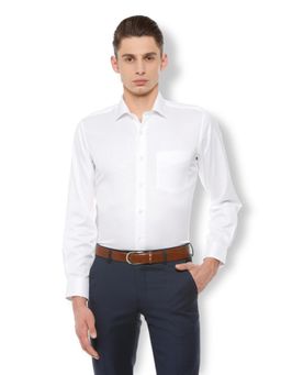 Van Heusen - White Cotton Full Sleeves Shirt