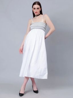 ANNY - Women White Casual Summer Dress