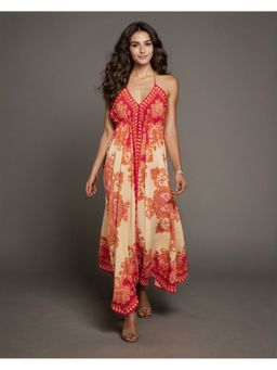ANNY - Women Multicolor Boho Printed Dress