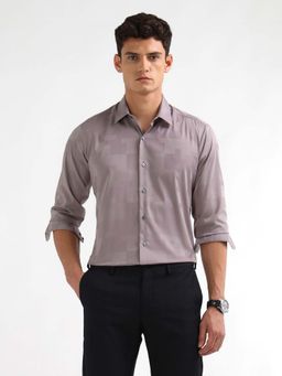 Arrow Newyork - Men's Manhattan Slim Fit Textured Formal Shirt