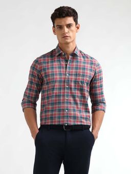 Arrow Sports - Men's Twill Tartan Checked Casual Shirt