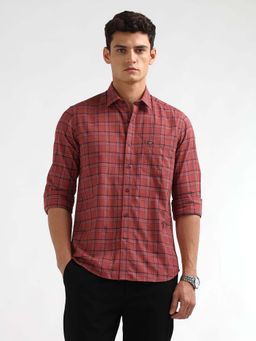 Arrow Sports - Men's Twill Plaid Checked Casual Shirt
