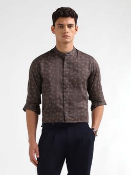 Arrow Sports - Men's Floral Printed Mandarin Casual Shirt