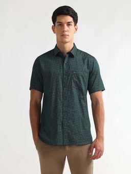 Arrow Sports - Men's Printed Satin Casual Shirt