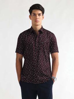 Arrow Sports - Men's Printed Satin Casual Shirt