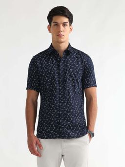 Arrow Sports - Men's Printed Satin Casual Shirt