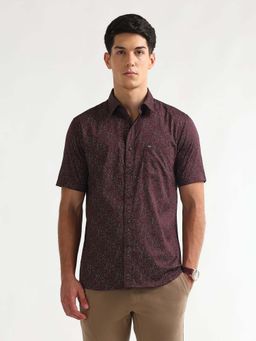 Arrow Sports - Men's Paisley Printed Satin Casual Shirt