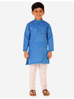 Pro Ethic Style Developer - Boys Ethnic Wear Cotton Kurta Pajama - Blue