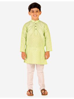 Pro Ethic Style Developer - Boys Ethnic Wear Cotton Kurta Pajama - Green