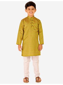 Pro Ethic Style Developer - Boys Ethnic Wear Cotton Kurta Pajama - Green