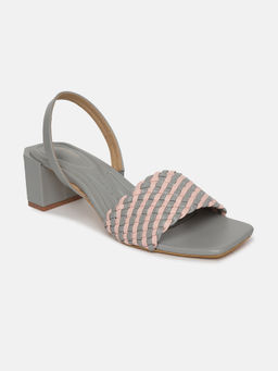 Marc Loire - Women Grey Textured Casual Heels