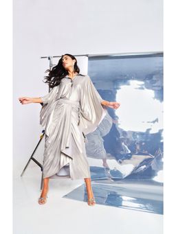 Style Junkiie - Silver Kaftan Shirt