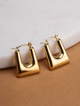 Palmonas - Gold Bold Arch Anti-Tarnish Hoops