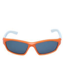 Spiky - Red Frame Grey Polarised Lens Sports Sunglasses