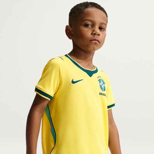 Brazil 2026 Stadium Home - Nike Brazil 2026 Stadium Home Younger Kids' Dri-FIT Football Replica Shirt