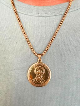 Japam - 24K Gold Plated Hanuman Ji Coin Necklace