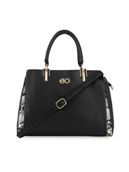 E2O - Structured Satchel For Women - Black