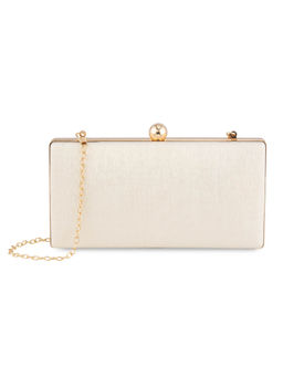 E2O - Structured Clutch For Women - Beige