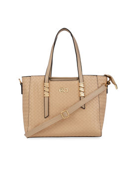 E2O - Structured Tote For Women - Beige