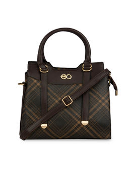 E2O - Structured Satchel For Women - Brown