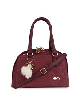 E2O - Structured Satchel For Women - Maroon