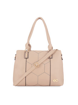 E2O - Structured Satchel For Women - Beige