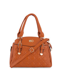 E2O - Structured Satchel For Women - Rust
