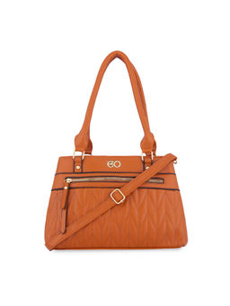 E2O - Structured Satchel For Women - Rust