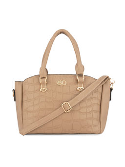 E2O - Structured Satchel For Women - Beige