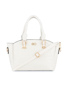 E2O - Structured Satchel For Women - White