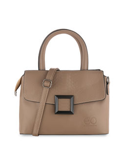 E2O - Structured Satchel For Women - Khaki
