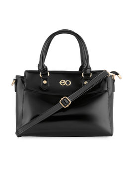 E2O - Structured Satchel For Women - Black