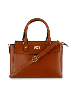 E2O - Structured Satchel For Women - Rust