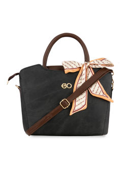 E2O - Structured Satchel For Women - Black