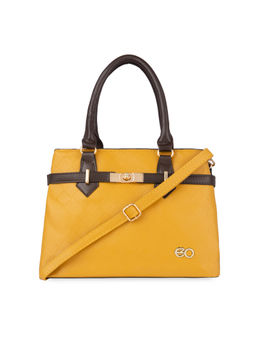 E2O - Structured Satchel For Women - Tan