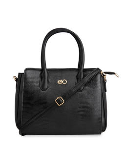 E2O - Structured Satchel For Women - Black