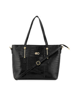 E2O - Structured Tote For Women - Black