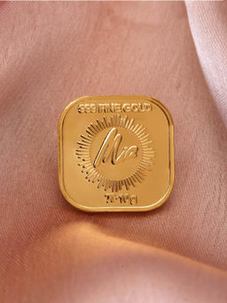 Mia by Tanishq - 10 Gram 24 Karat Gayatri Mantra Gold Coin