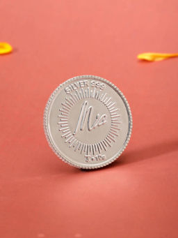 Mia by Tanishq - 10 Gram 999 Lotus Silver Coin