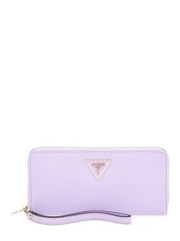 Guess - Purple Laurel Slg Large Zip Around Wallet