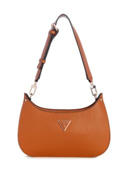 Guess - Brown Meridian Mini Top Zip Shoulder Bag